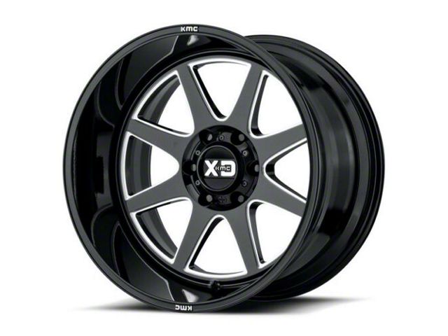 XD Titan XD Pike Gloss Black Milled 6-Lug Wheel; 20x9; 0mm Offset ...