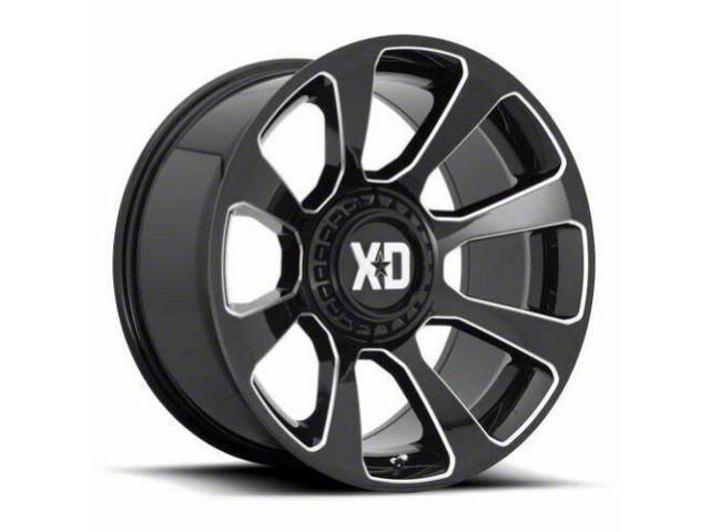 XD Titan XD Reactor Gloss Black Milled 6-Lug Wheel; 20x9; 18mm Offset ...