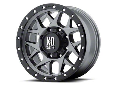 XD Bully Matte Gray with Black Ring 6-Lug Wheel; 18x9; -12mm Offset (22-25 Tundra)