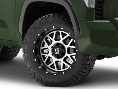 XD Grenade Satin Black Machined 6-Lug Wheel; 20x9; 18mm Offset (22-25 Tundra)