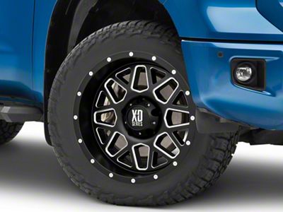 XD Grenade Satin Black Milled 5-Lug Wheel; 20x9; 0mm Offset (14-21 Tundra)