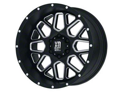 XD Grenade Satin Black Milled 5-Lug Wheel; 20x9; 0mm Offset (14-21 Tundra)