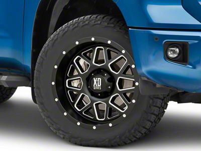 XD Grenade Satin Black Milled 5-Lug Wheel; 20x9; 25mm Offset (14-21 Tundra)