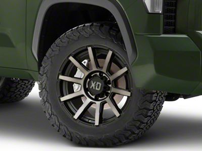 XD Outbreak Satin Black with Gray Tint 6-Lug Wheel; 20x9; 18mm Offset (22-25 Tundra)