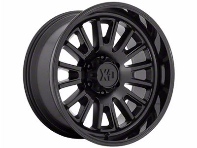 XD Rover Satin Black with Gloss Black Lip 6-Lug Wheel; 24x12; -44mm Offset (22-25 Tundra)