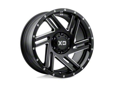XD Swipe Satin Black Milled 6-Lug Wheel; 20x9; 18mm Offset (22-25 Tundra)