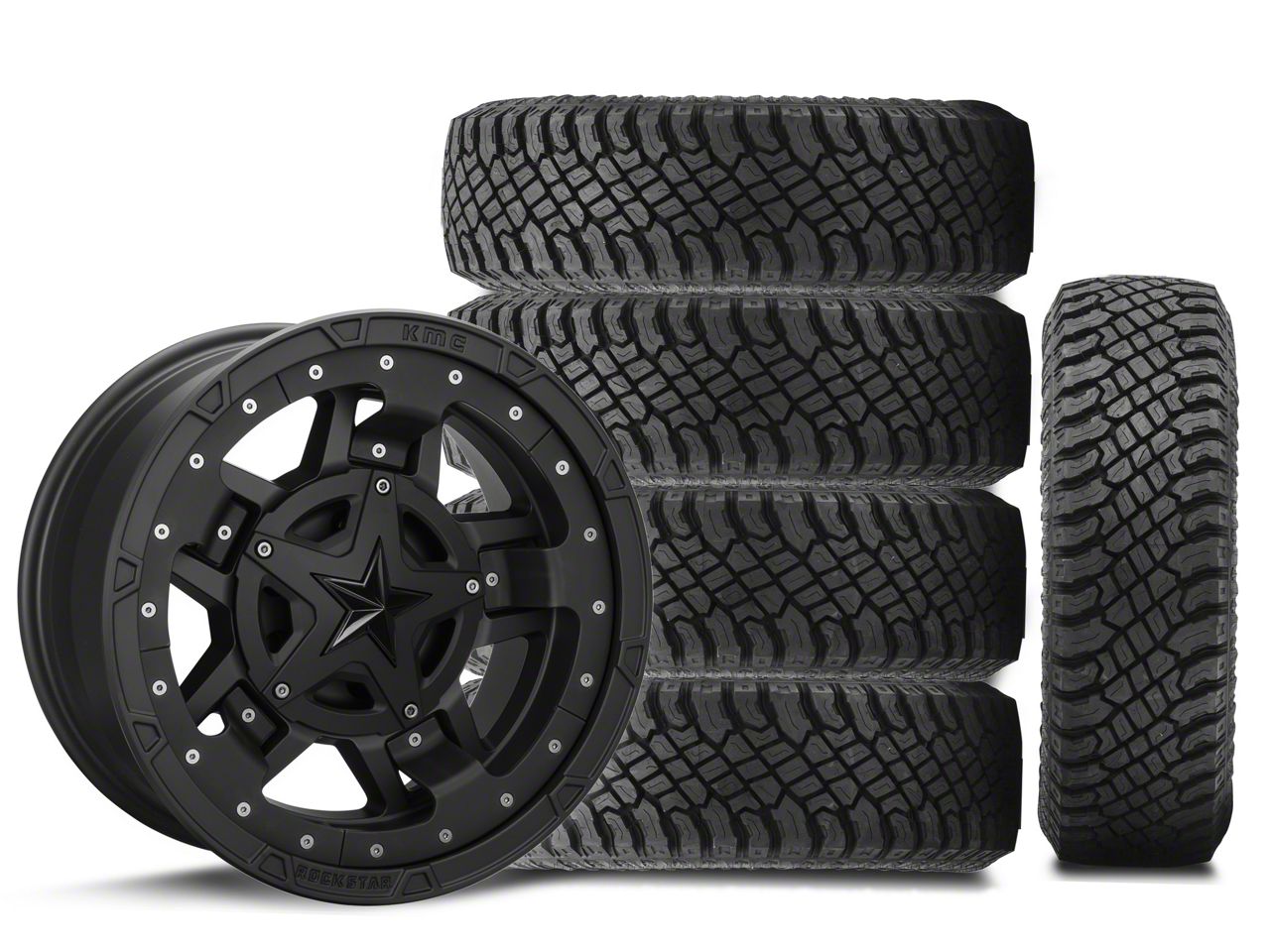 XD Jeep Wrangler Rockstar II Matte Black Wheel; 17x9; -12mm