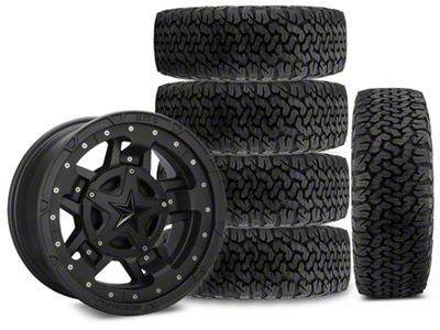 17x9 XD Rockstar III Wheel & 34in BF Goodrich All-Terrain T/A KO Tire Package; Set of 5 (18-25 Jeep Wrangler JL)