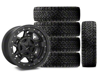 17x9 XD Rockstar III Wheel & 33in BF Goodrich All-Terrain T/A KO Tire Package; Set of 5 (18-25 Jeep Wrangler JL)