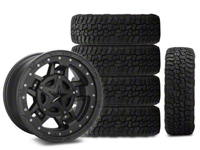 17x9 XD Rockstar III Wheel & 35in Mickey Thompson All-Terrain Baja Boss Tire Package; Set of 5 (18-25 Jeep Wrangler JL)