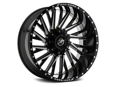 XF Offroad XF-226 Gloss Black Milled 5-Lug Wheel; 20x9; 12mm Offset (14-21 Tundra)
