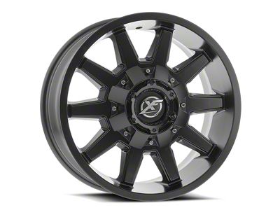 XF Offroad XF-219 All Matte Black 6-Lug Wheel; 17x9; 12mm Offset (25-26 4Runner)