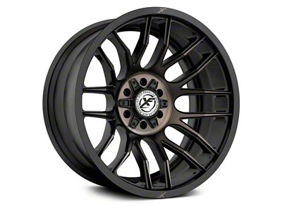 XF Offroad XF-232 Satin Black Machined with Bronze Double Dark Tint Wheel; 20x9; 12mm Offset (20-25 Jeep Gladiator JT)