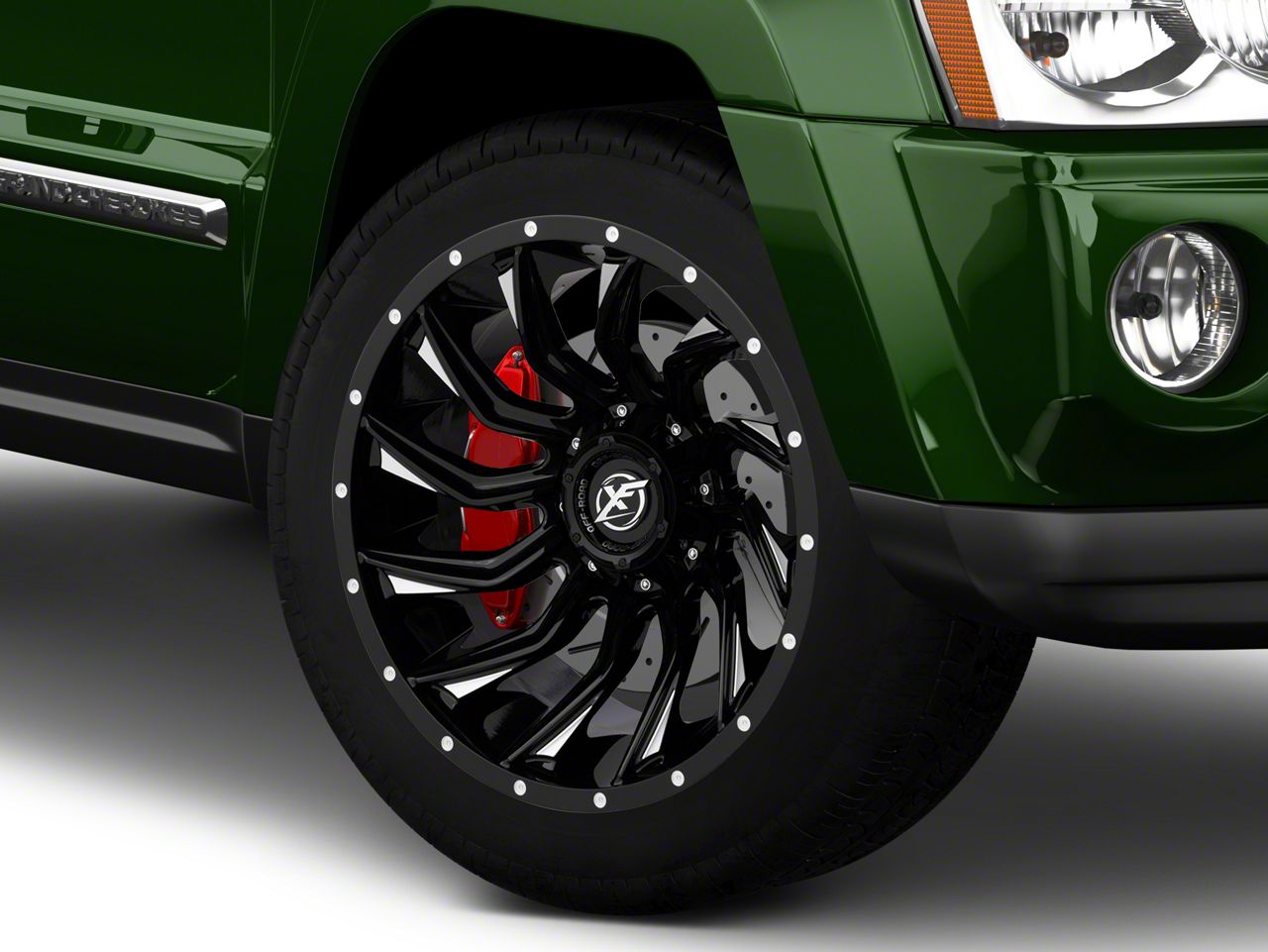 XF Offroad Jeep Gladiator XF-224 Gloss Black Milled Wheel