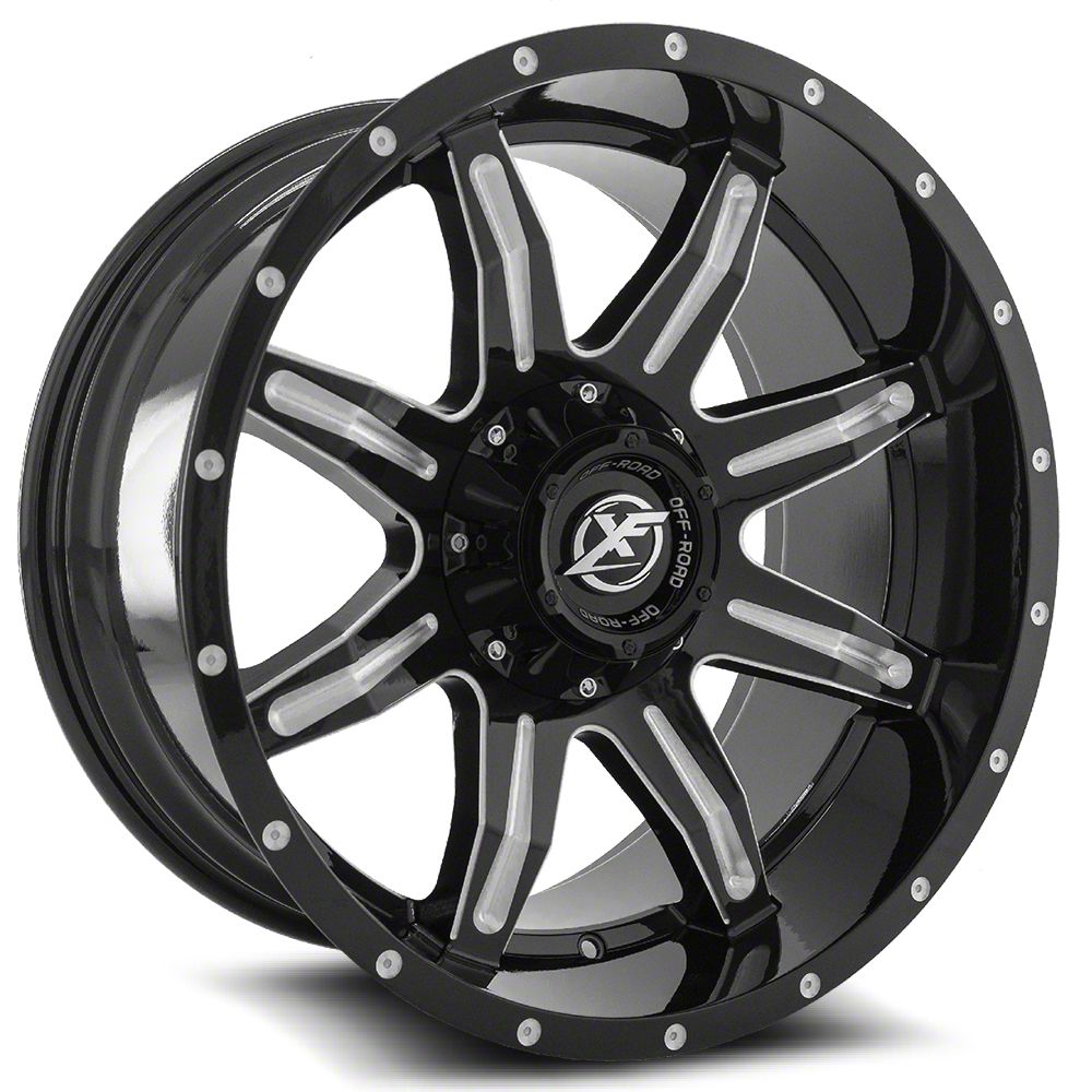XF Offroad Jeep Grand Cherokee XF-215 Gloss Black and Milled