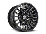 XF Offroad XF-231 Gloss Black and Milled Wheel; 20x10; -24mm Offset (99-04 Jeep Grand Cherokee WJ)