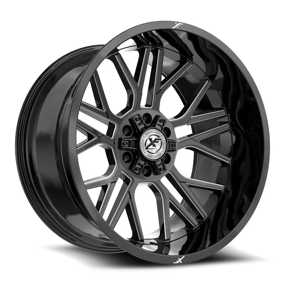 XF Offroad Jeep Grand Cherokee XF-235 Gloss Black and Milled