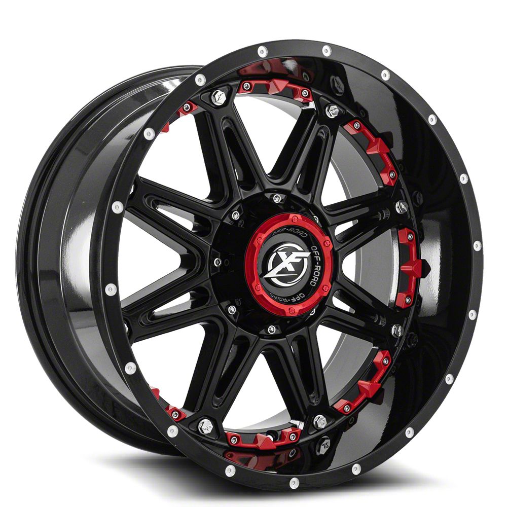 新作商品 Wrangler Jeep Offroad XF XF-217 Inserts Red with Black Gloss Nintendo Switch
