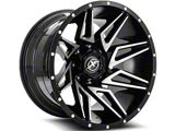 XF Offroad XF-218 Gloss Black Machined Wheel; 20x10; -24mm Offset (18-26 Jeep Wrangler JL)