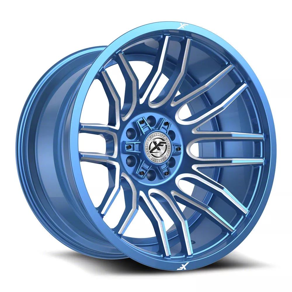 aimi　1216 XF Offroad Jeep Wrangler XF-232 Anodized Blue and Milled