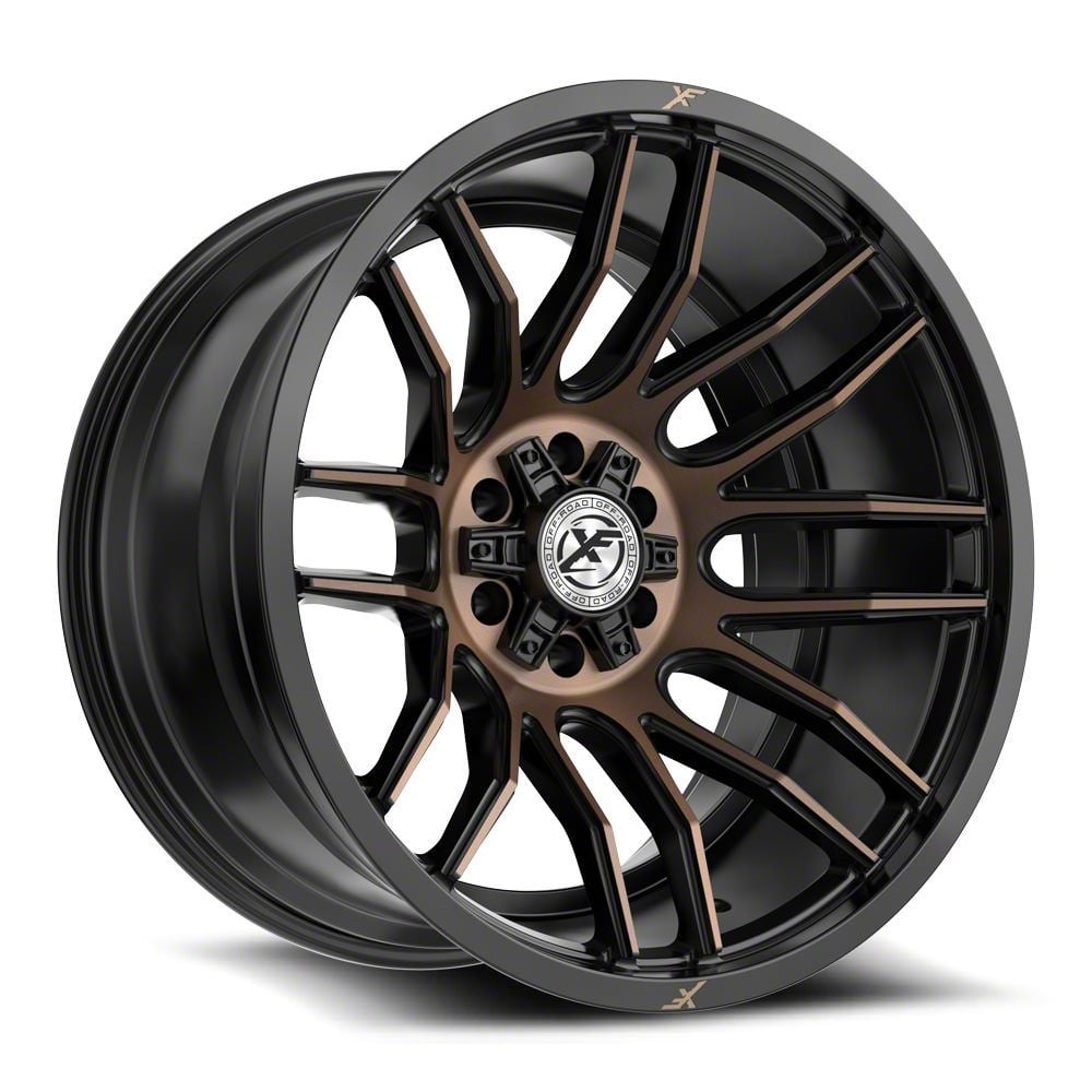 XF Offroad Jeep Wrangler XF-230 Gloss Black and Red Machined XF Offroad Jeep Wrangler XF-230 Gloss Black and Red Machined