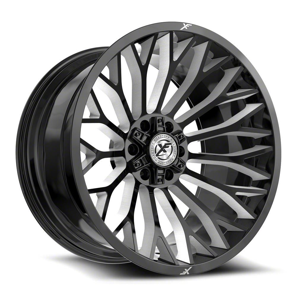 XF Offroad Jeep Wrangler XF-237 Gloss Black and Milled Wheel XF Offroad Jeep Wrangler XF-237 Gloss Black and Milled Wheel