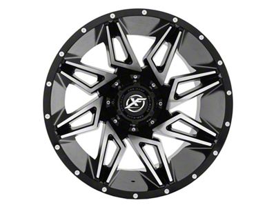 XF Offroad XF-218 Gloss Black Machined 6-Lug Wheel; 20x10; -12mm Offset (16-23 Tacoma)
