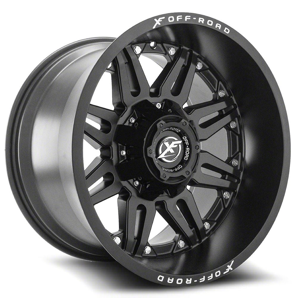XF Offroad Tundra XF-204 Matte Black 5-Lug Wheel; 20x9; 20mm