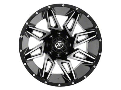 XF Offroad XF-218 Gloss Black Machined 6-Lug Wheel; 20x9; 12mm Offset (22-25 Tundra)
