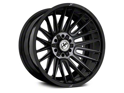 XF Offroad XF-234 Gloss Black with Brushed Double Dark Tint 6-Lug Wheel; 20x10; -12mm Offset (22-25 Tundra)