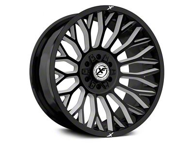 XF Offroad XF-237 Gloss Black Milled 6-Lug Wheel; 20x9; 12mm Offset (22-25 Tundra)