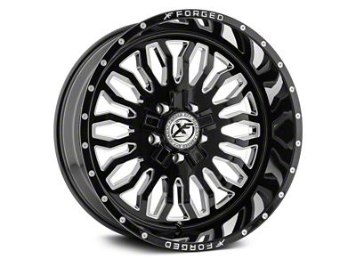 XFX Flow XFX-305 Gloss Black Milled 5-Lug Wheel; 18x10; 0mm Offset (07-13 Tundra)