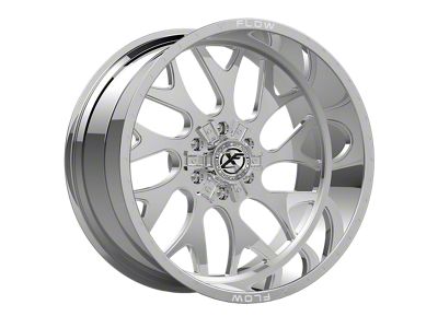 XFX Flow XFX-301 Chrome 6-Lug Wheel; 17x10; 12mm Offset (24-25 Tacoma)