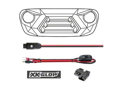 XK Glow XKchrome LED Grille Kit (18-25 Jeep Wrangler JL)
