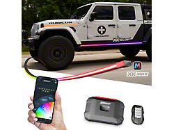 XK Glow Xkmax Atomix RGB Running Board Light Strip Kit with Bluetooth-Controlled App (18-26 Jeep Wrangler JL)