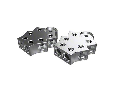 XS Power 600 Series Aluminum Terminal Blocks; 6 Wire; 1/0 AWG