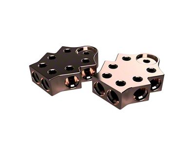 XS Power 700 Series Copper Terminal Blocks; 6 Wire; 1/0 AWG