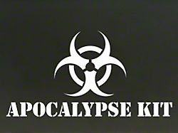 SEC10 Apocalypse Kit Decal; White (66-25 Jeep CJ5, CJ7, Wrangler YJ, TJ, JK & JL)
