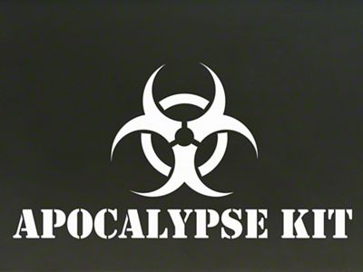 SEC10 Apocalypse Kit Decal; White (66-25 Jeep CJ5, CJ7, Wrangler YJ, TJ, JK & JL)