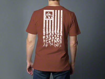 XT Flag Tread T-Shirt; Light on Heather Clay