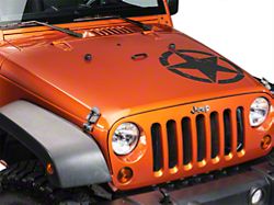 SEC10 On The Move Star; Matte Black (66-25 Jeep CJ5, CJ7, Wrangler YJ, TJ, JK & JL)