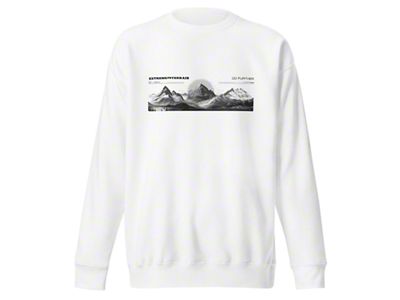 XT Go Further Crew Neck Sweatshirt; White