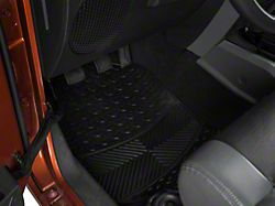 RedRock All-Weather Floor Mat Set with One-Piece Rear Mat; Black (Universal; Some Adaptation May Be Required)