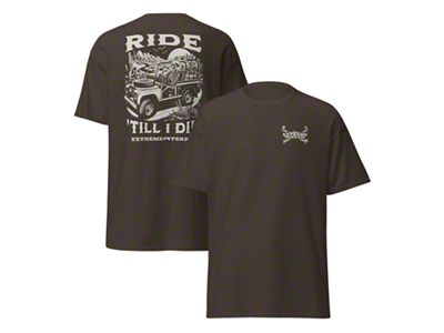 XT Ride til I Die T-Shirt; Dark Chocolate