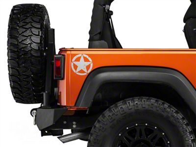 SEC10 Small On The Move Star; Silver (66-25 Jeep CJ5, CJ7, Wrangler YJ, TJ, JK & JL)