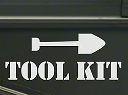SEC10 Tool Kit Decal; White 