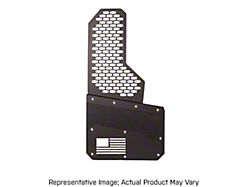 REK-mesh X Merica Universal Offset Standard 12-Inch Wide Mud Flaps with Blue Logo; Front or Rear (Universal; Some Adaptation May Be Required)