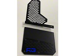 REK-mesh Universal Offset Standard 12-Inch Wide Mud Flaps with Blue Logo; Front or Rear (Universal; Some Adaptation May Be Required)