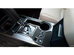 Transmission Console Accent Trim; Domed Carbon Fiber (14-24 4Runner)