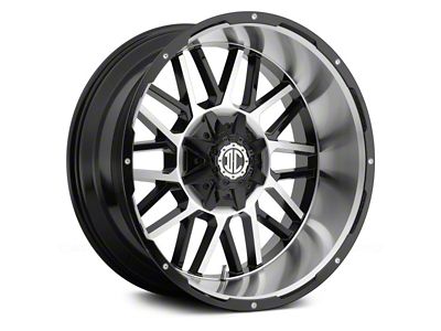 Xtreme Offroad NX-12 Midnight Black Milled 6-Lug Wheel; 20x10; -25mm Offset (22-25 Bronco Raptor)